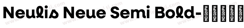 Neulis Neue Semi Bold字体转换